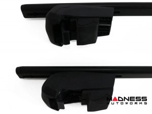 Alfa Romeo Stelvio Roof Rack Cross Bars - for models w/ factory roof rails - Black - Starlock (2017-2025) Alfa Romeo Stelvio Roof Rack Cross Bars - for models w/ factory roof rails - Black - Starlock (2017-2025)